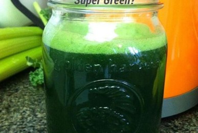 Chlorela and Spirulina green juice